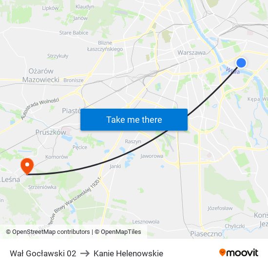 Wał Gocławski 02 to Kanie Helenowskie map