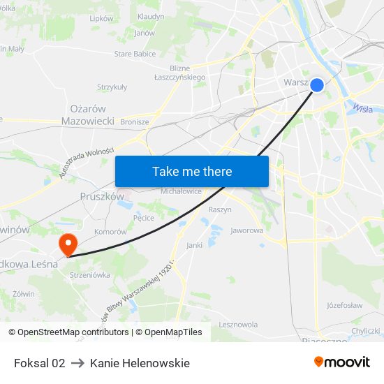 Foksal 02 to Kanie Helenowskie map