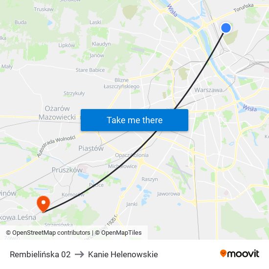 Rembielińska 02 to Kanie Helenowskie map