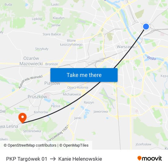 PKP Targówek 01 to Kanie Helenowskie map