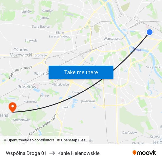 Wspólna Droga 01 to Kanie Helenowskie map