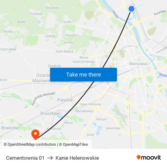 Cementownia 01 to Kanie Helenowskie map