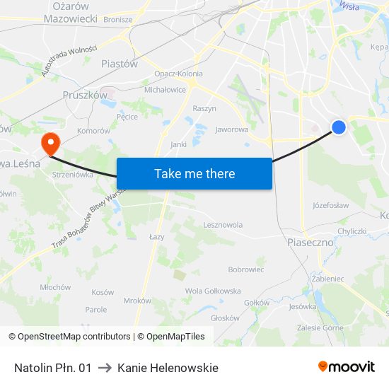 Natolin Płn. 01 to Kanie Helenowskie map