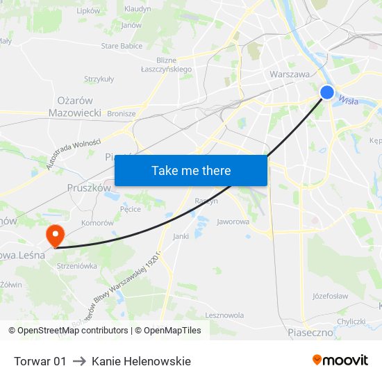 Torwar 01 to Kanie Helenowskie map