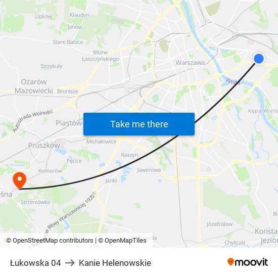 Łukowska 04 to Kanie Helenowskie map