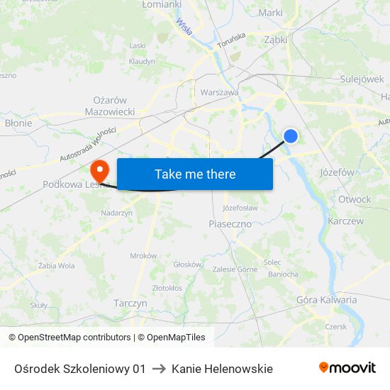 Ośrodek Szkoleniowy to Kanie Helenowskie map