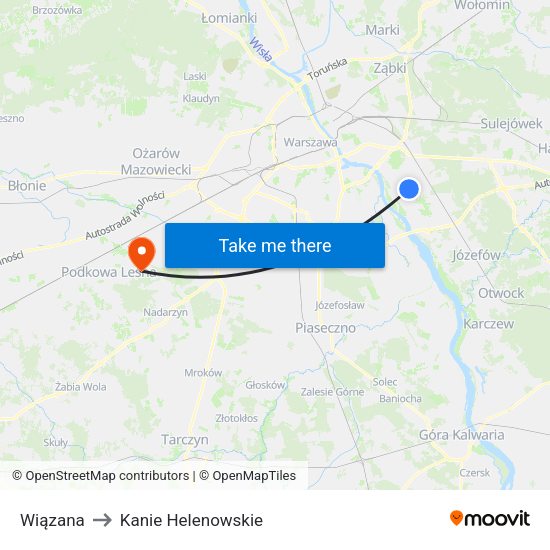 Wiązana to Kanie Helenowskie map