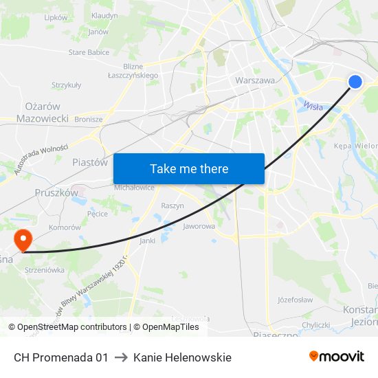 CH Promenada 01 to Kanie Helenowskie map