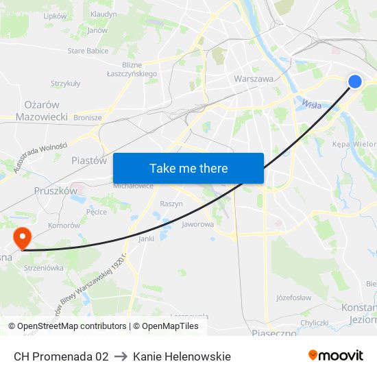CH Promenada 02 to Kanie Helenowskie map