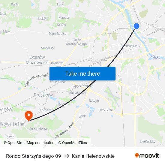 Rondo Starzyńskiego 09 to Kanie Helenowskie map