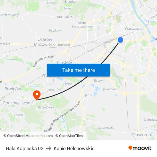 Hala Kopińska 02 to Kanie Helenowskie map