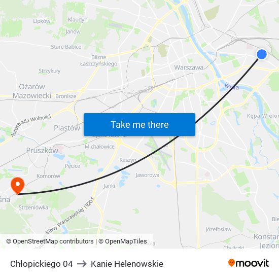 Chłopickiego 04 to Kanie Helenowskie map