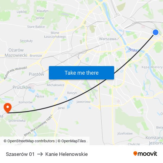 Szaserów 01 to Kanie Helenowskie map