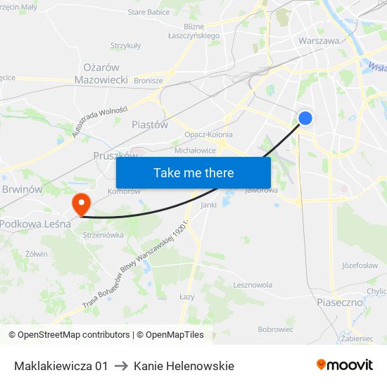 Maklakiewicza 01 to Kanie Helenowskie map