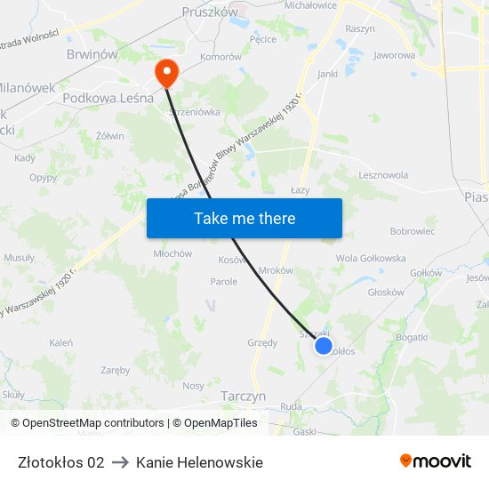 Złotokłos 02 to Kanie Helenowskie map