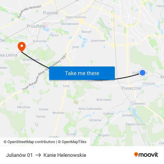 Julianów 01 to Kanie Helenowskie map