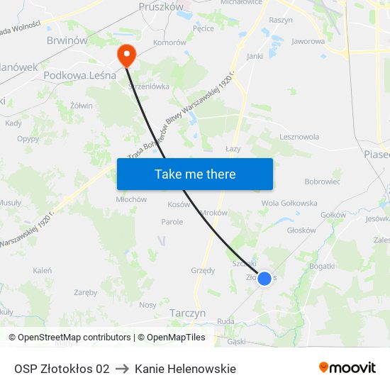 OSP Złotokłos 02 to Kanie Helenowskie map