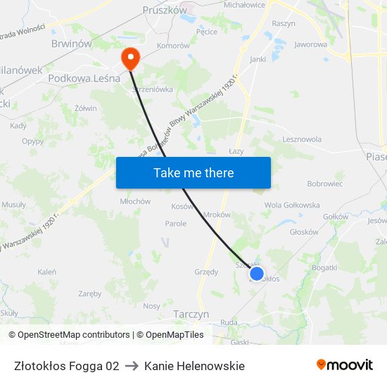 Złotokłos Fogga 02 to Kanie Helenowskie map