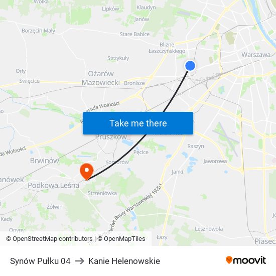 Synów Pułku 04 to Kanie Helenowskie map