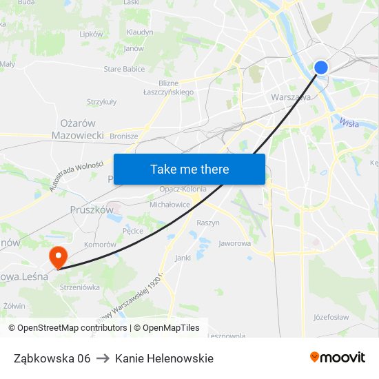 Ząbkowska 06 to Kanie Helenowskie map