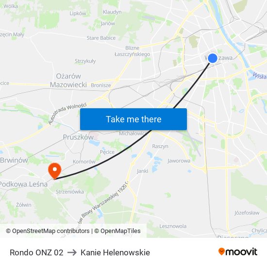 Rondo ONZ 02 to Kanie Helenowskie map