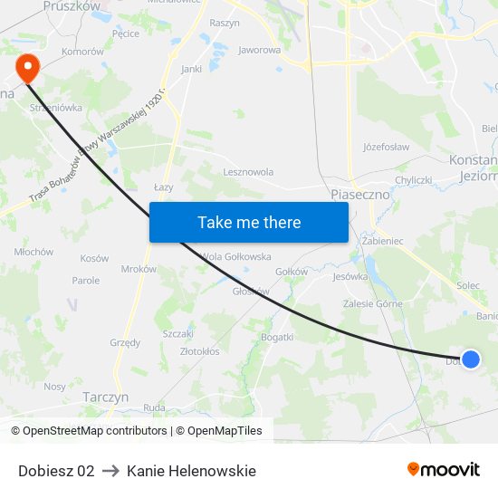 Dobiesz to Kanie Helenowskie map