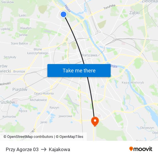 Przy Agorze 03 to Kajakowa map