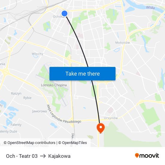 Och - Teatr 03 to Kajakowa map