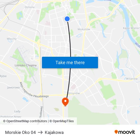 Morskie Oko 04 to Kajakowa map