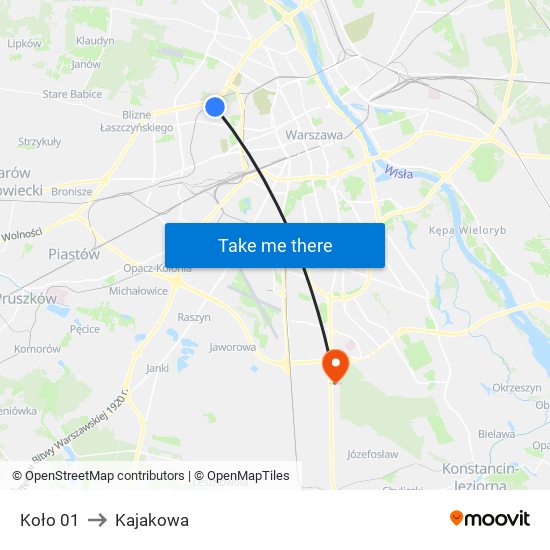 Koło 01 to Kajakowa map