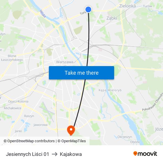 Jesiennych Liści 01 to Kajakowa map