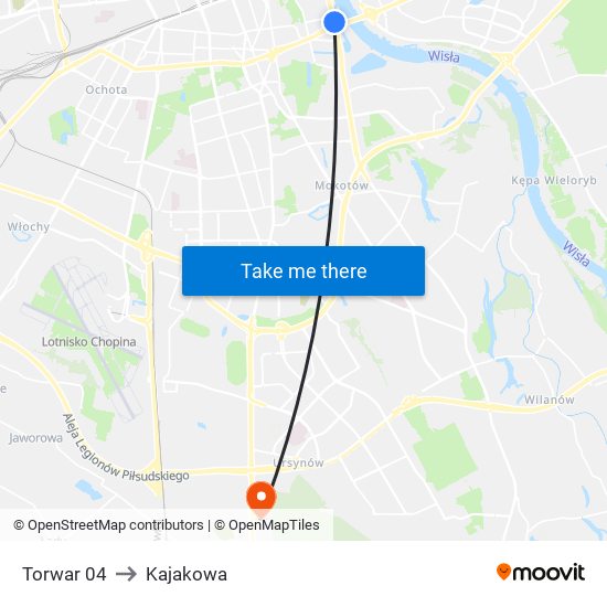 Torwar 04 to Kajakowa map