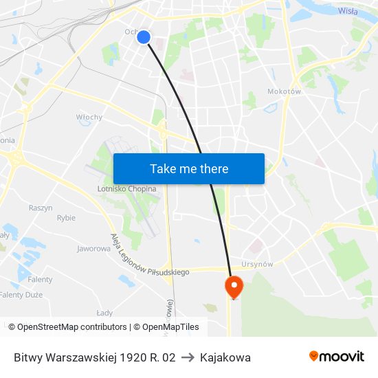 Bitwy Warszawskiej 1920 R. 02 to Kajakowa map