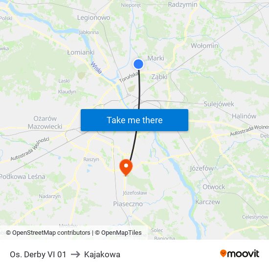 Os. Derby VI 01 to Kajakowa map