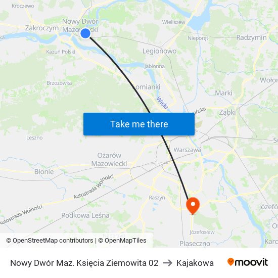 Nowy Dwór Maz. Księcia Ziemowita 02 to Kajakowa map