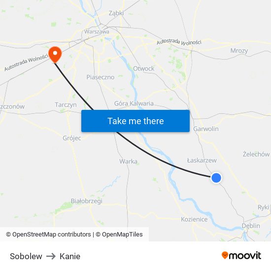 Sobolew to Kanie map