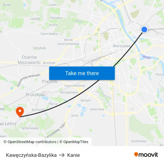 Kawęczyńska - Bazylika to Kanie map