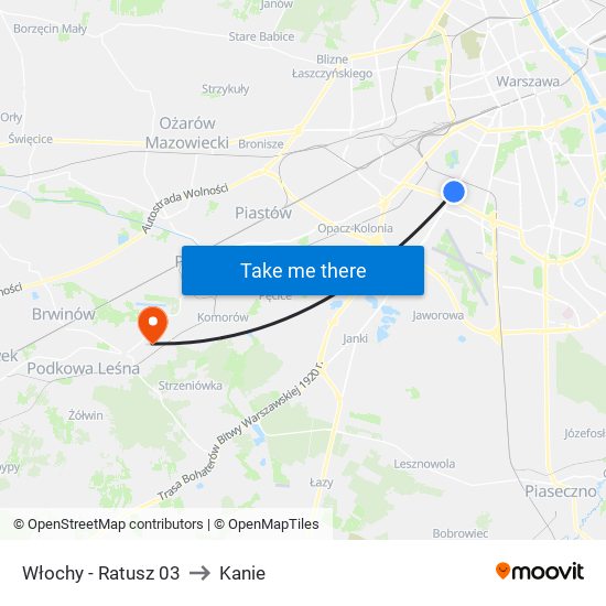 Włochy - Ratusz 03 to Kanie map