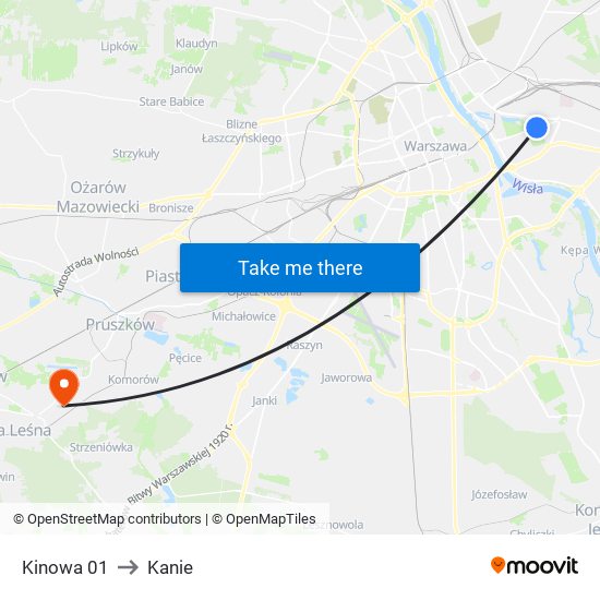 Kinowa 01 to Kanie map