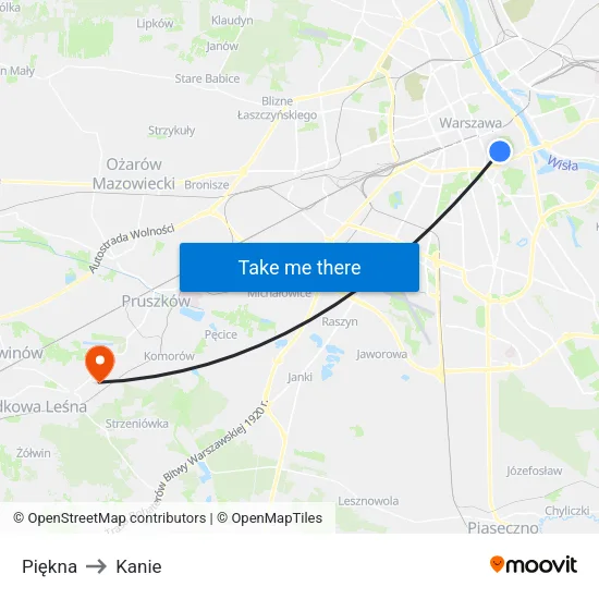 Piękna to Kanie map