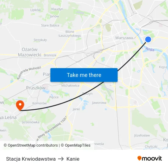 Stacja Krwiodawstwa to Kanie map
