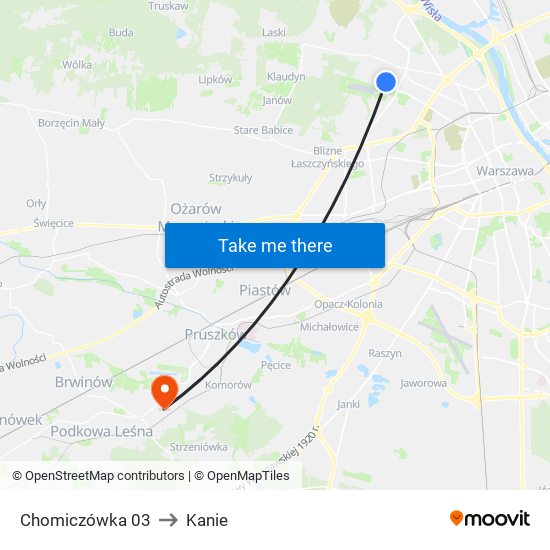 Chomiczówka 03 to Kanie map