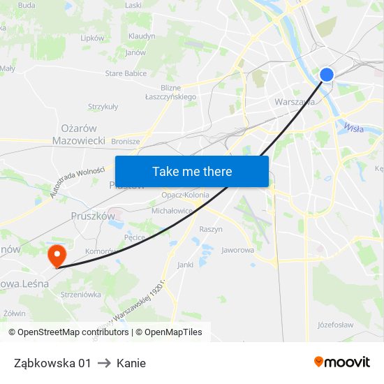 Ząbkowska 01 to Kanie map