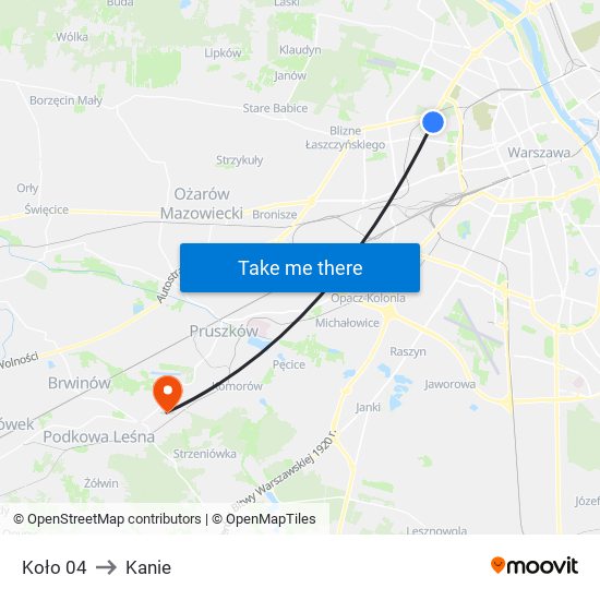 Koło 04 to Kanie map