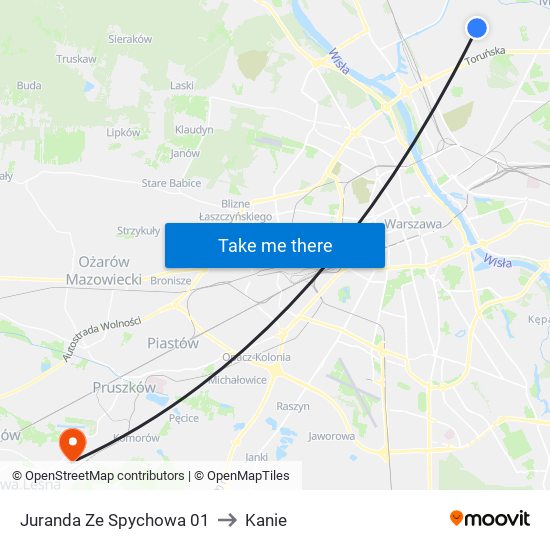 Juranda Ze Spychowa 01 to Kanie map