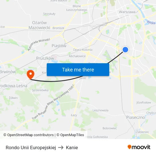 Rondo Unii Europejskiej to Kanie map