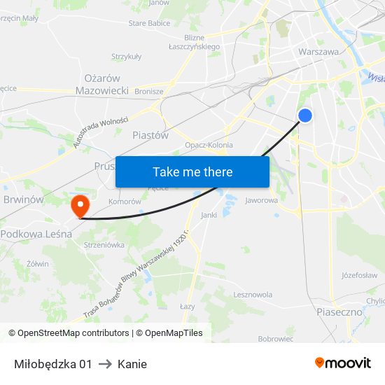 Miłobędzka 01 to Kanie map