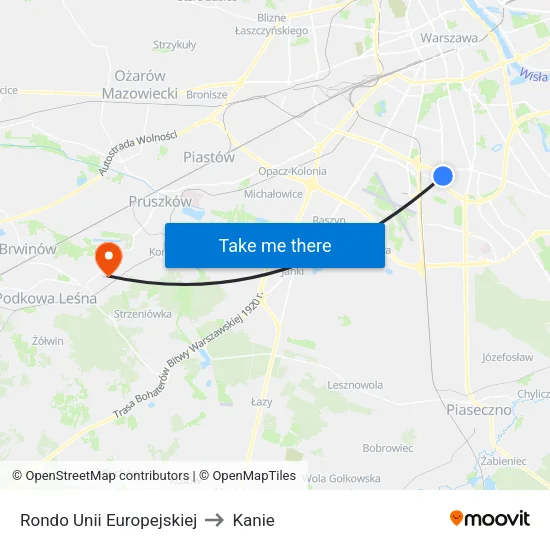 Rondo Unii Europejskiej to Kanie map