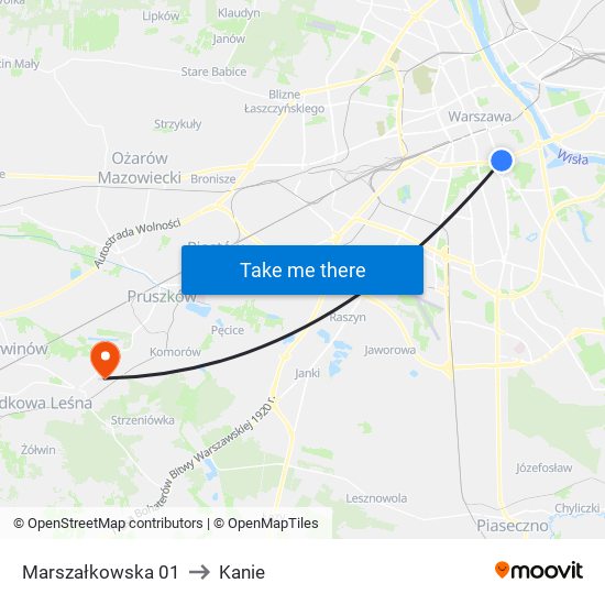 Marszałkowska 01 to Kanie map