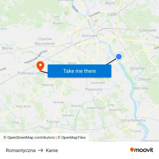 Romantyczna to Kanie map